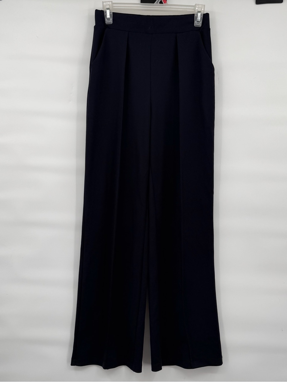 H&M navy blue middle seam high rise wide leg pants